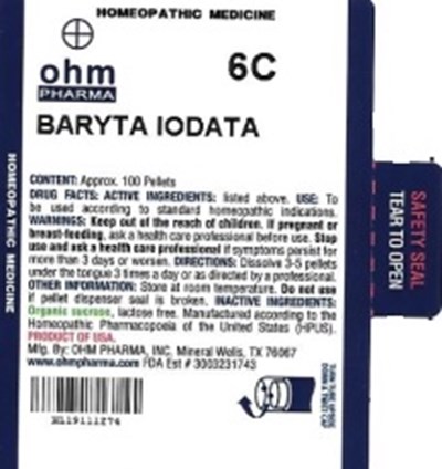 Md Tube Label (Baryta Iodata   Md Tube Label)